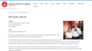 Web site for "Barrie McCombs"