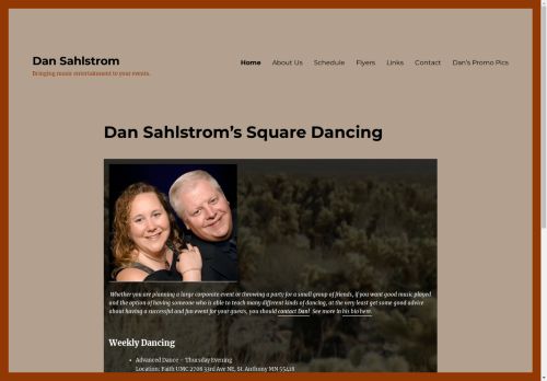 Web site for "Dan Sahlstrom"