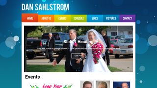 Web site for "Dan Sahlstrom"