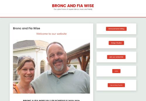 Web site for "Bronc Wise"