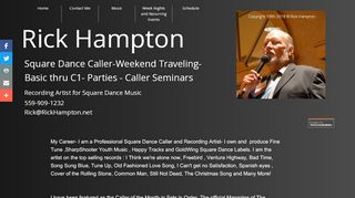 Web site for "Rick Hampton"