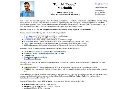 Web site for "Tomas "Doug" Machalik"