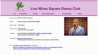 Web site for "Live Wires"