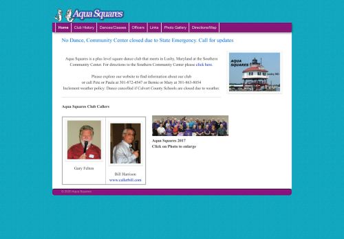 Web site for "Aqua Squares"