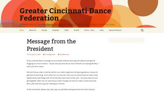 Web site for "Greater Cincinnati Dance Federation"