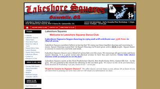 Web site for "Lakeshore Squares"