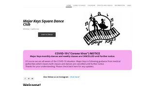 Web site for "Major Keys"