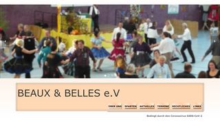 Web site for "Beaux and Belles SDC e.V."