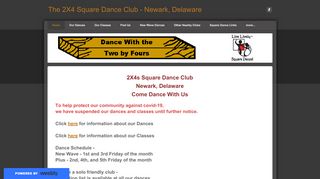 Web site for "2X4 Square Dance Club"