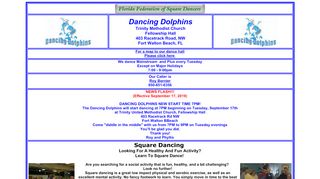 Web site for "Dancing Dolphins"