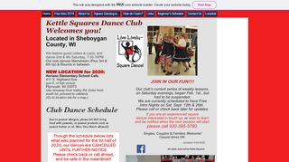 Web site for "Kettle Squares Dance Club"