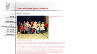 Web site for "Twin City Squares"