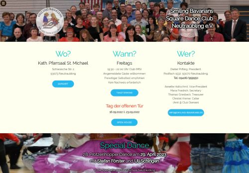 Web site for "Smiling Bavarians SDC"