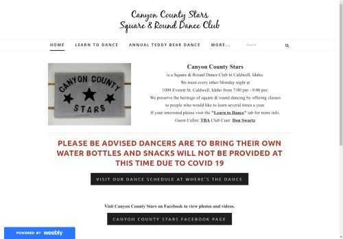 Web site for "Canyon County Stars"