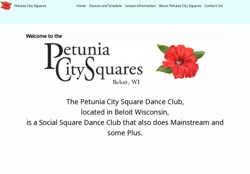 Web site for "Petunia City Squares"