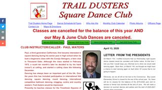 Web site for "Trail Dusters"