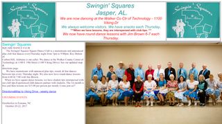 Web site for "Swingin' Squares"