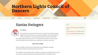Web site for "Santa Swingers Square Dancers"