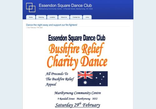 Web site for "Essendon Square Dance Club"