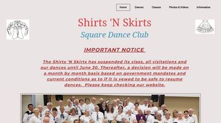 Web site for "Shirts 'N Skirts"