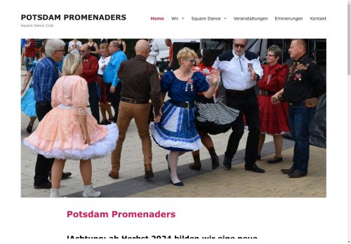 Web site for "Potsdam Promenaders"