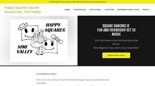 Web site for "Simi Valley Happy Squares"