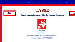 Web site for "Texas Association Of Single Square Dancers - TASSD"