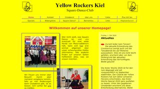 Web site for "Yellow Rockers Kiel"