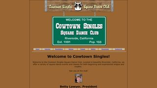 Web site for "Cowtown Singles"