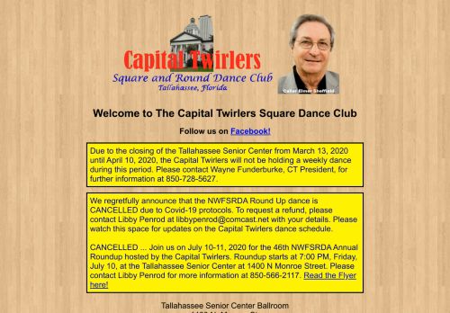 Web site for "Capital Twirlers"