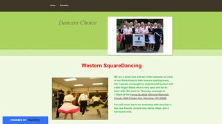 Web site for "Dancers Choice Square Dance Club"