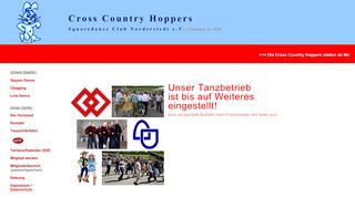 Web site for "Cross Country Hoppers"